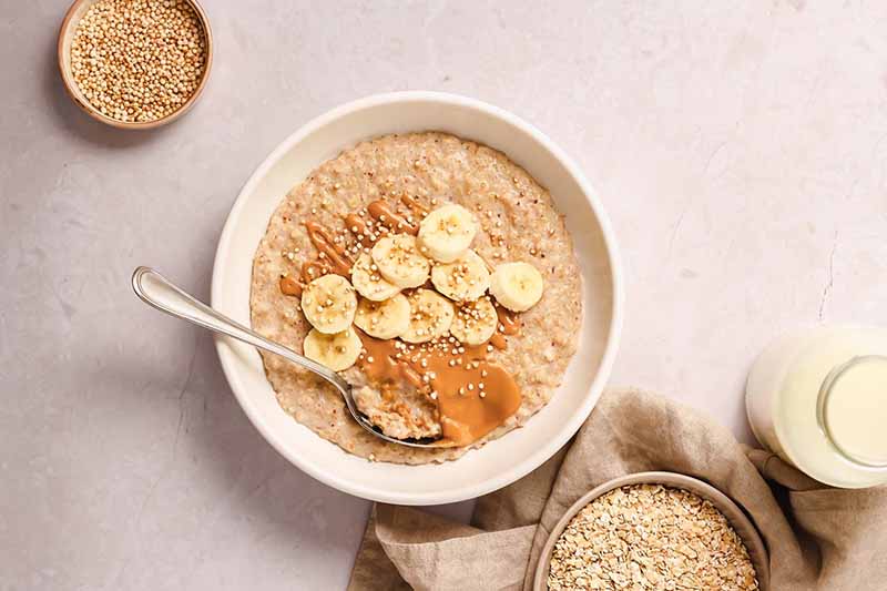 Creamy Oat Porridge with Banana Ginger