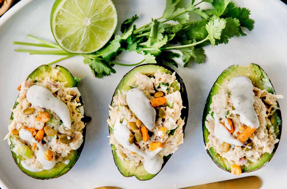 Tuna Salad Stuffed Avocados