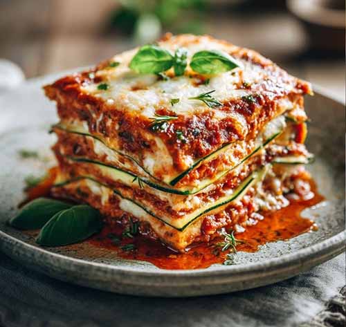 Zucchini Noodle Lasagna