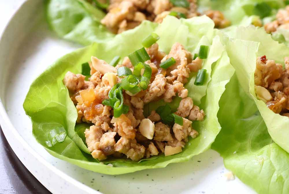 Asian Lettuce Cups with Ground Turkey