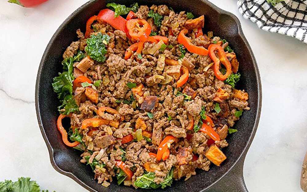 Beef and Sweet Potato Hash