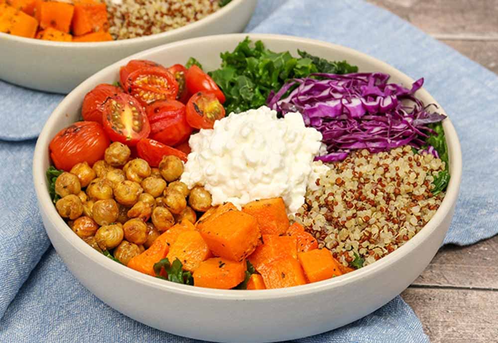 Cottage Cheese and Veggie Bowl