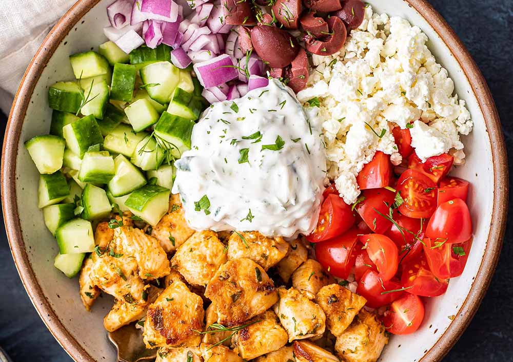 Greek Chicken Bowls