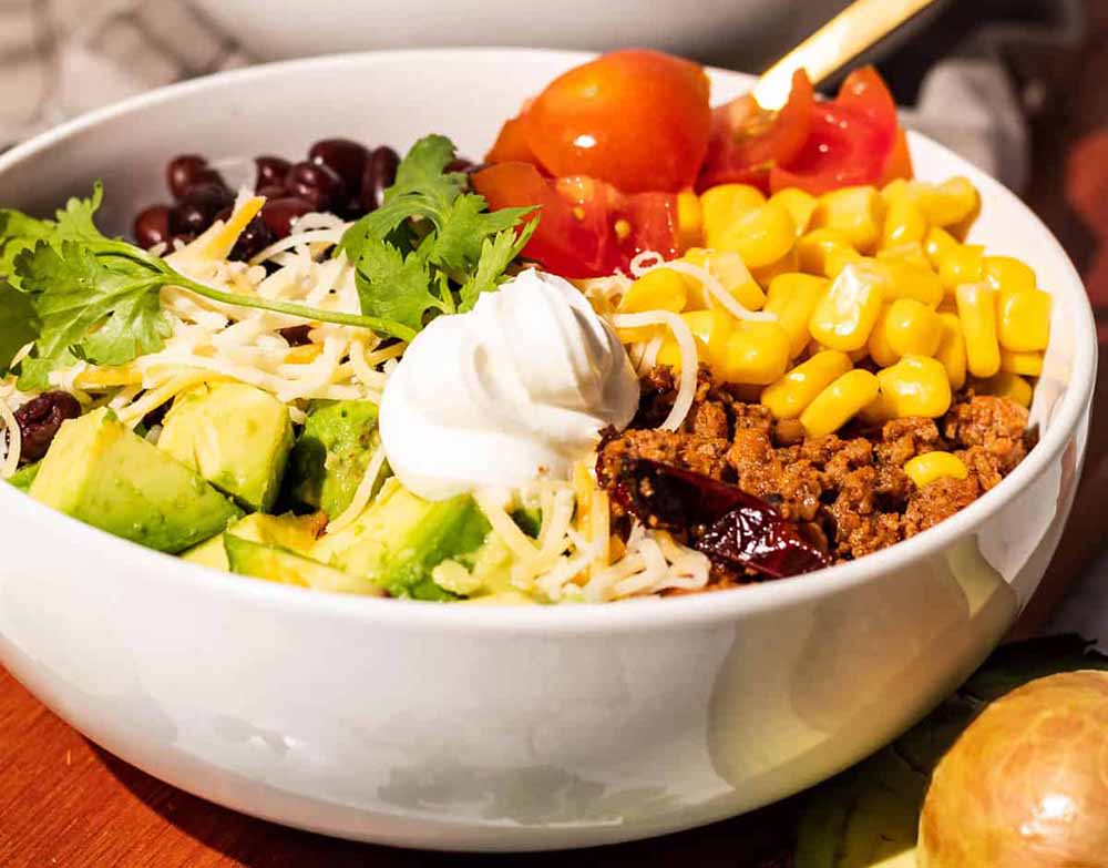 Ground Turkey Taco Bowl