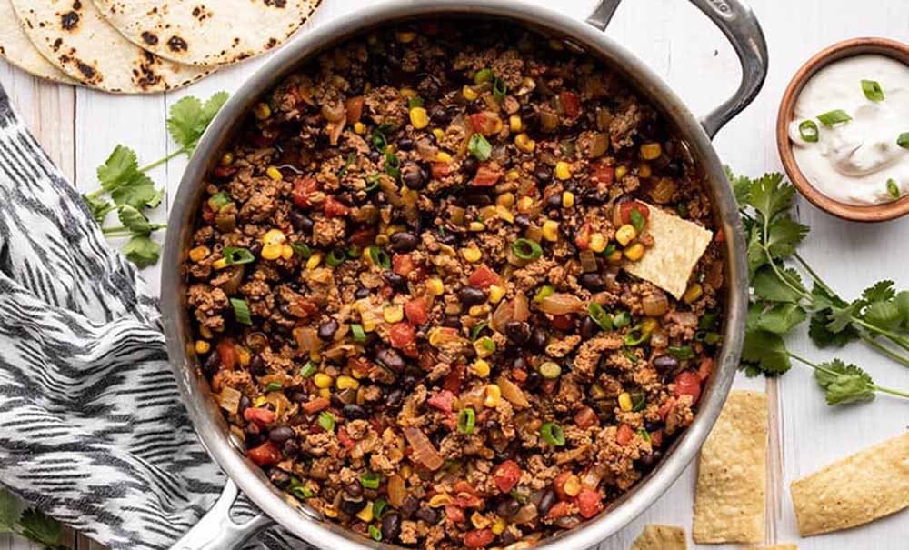 Ground Turkey Taco Skillet