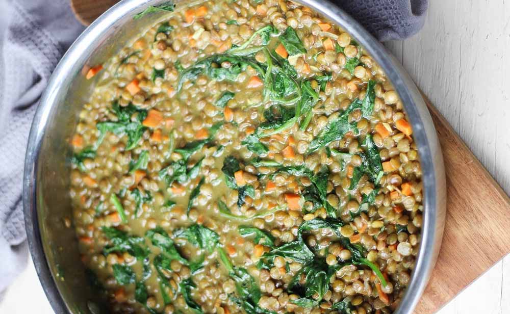 Lentil and Spinach Curry