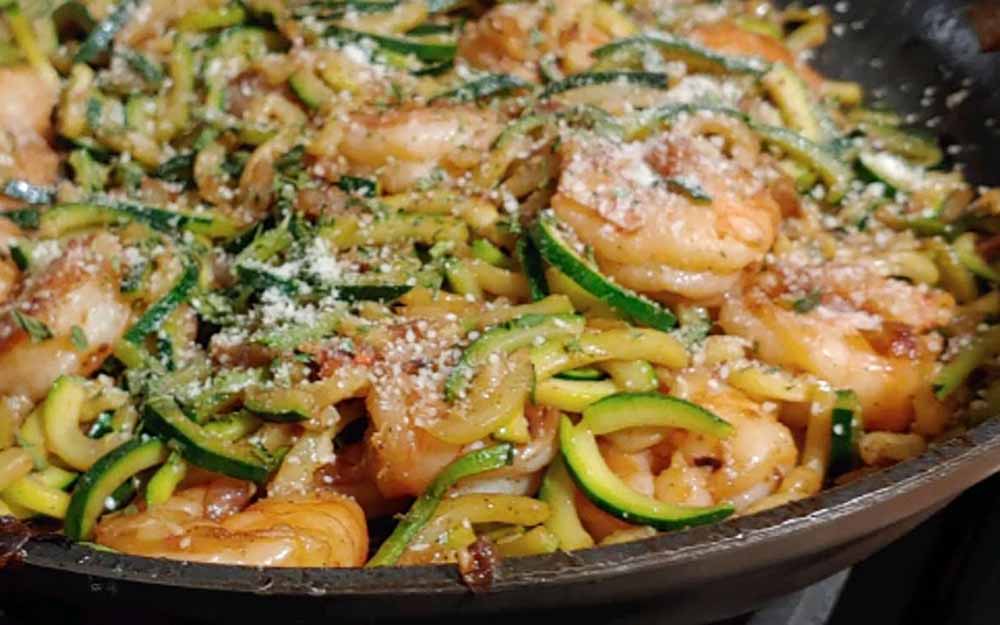 Shrimp and Zucchini Noodle Stir Fry 1