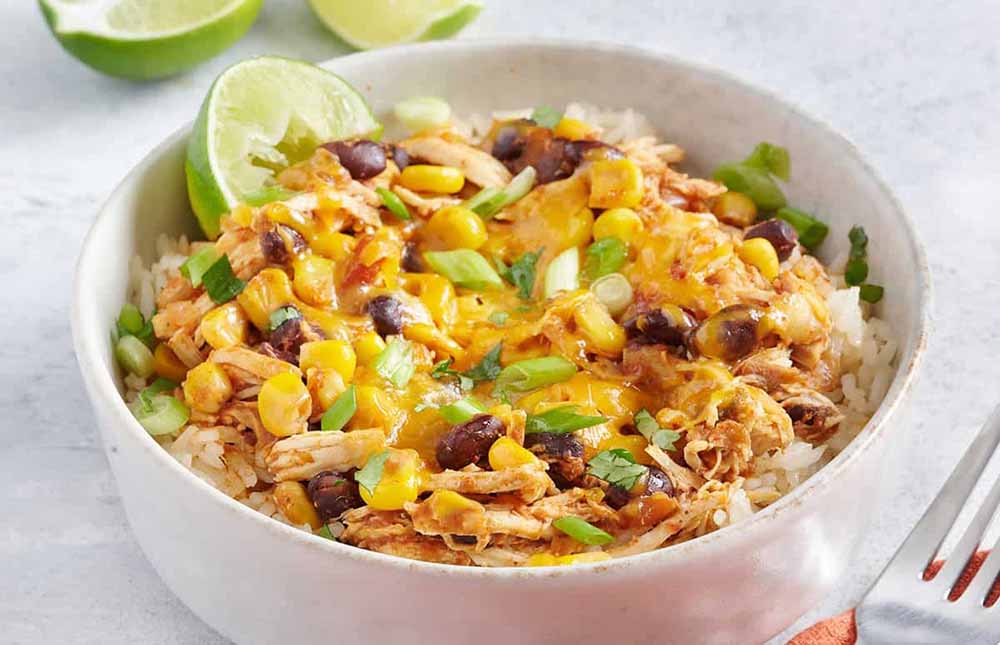 Slow Cooker Chicken Taco Bowl